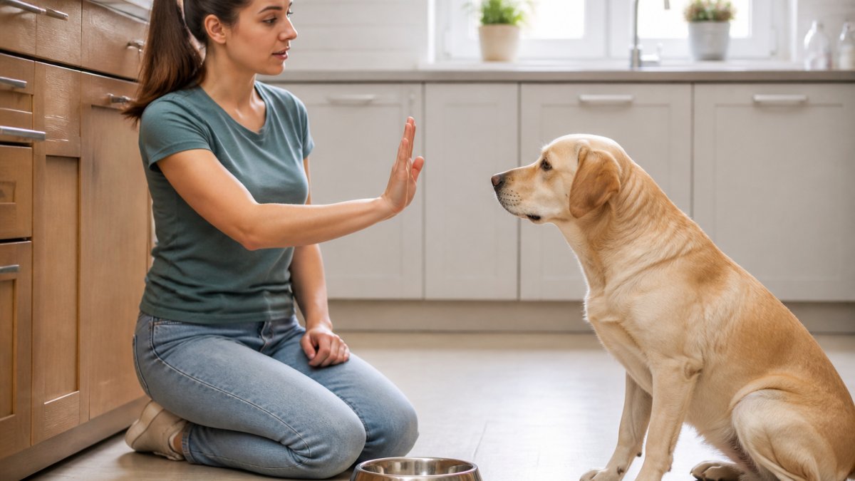 How to Stop Dog From Begging at Feeder