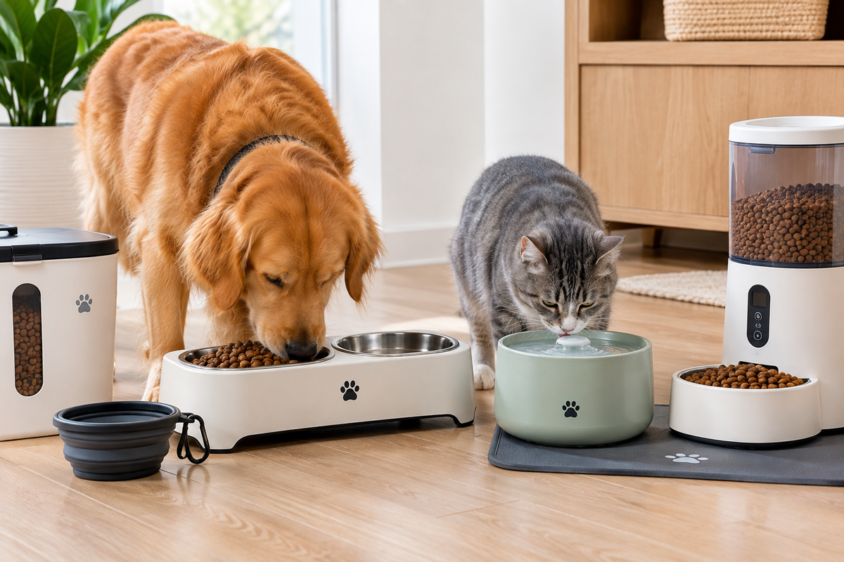 pet feeding and watering essentials