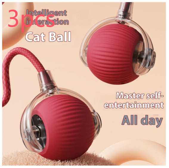 Automatic cat toy ball electric rolling design