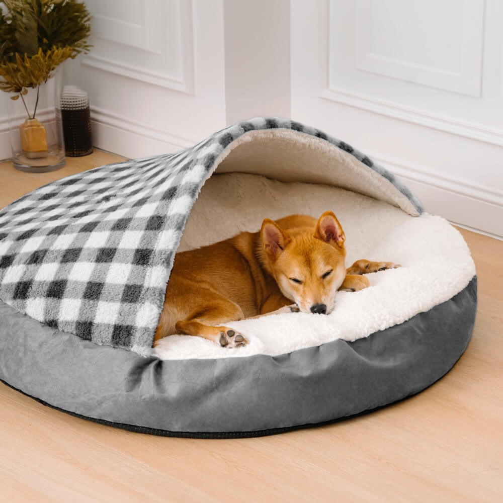 Plush dog bed nest for dogs and cats