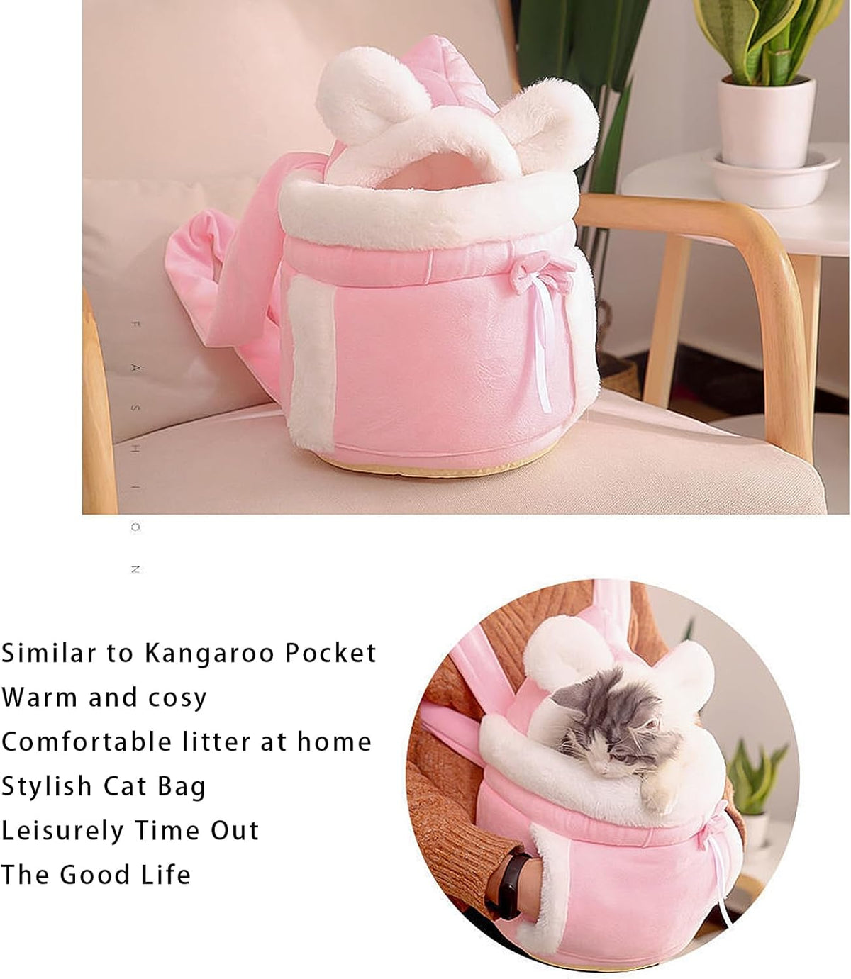 Pet carrier backpack showing the complete front-carry design