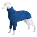 High collar dog sweater in a solid-colour design