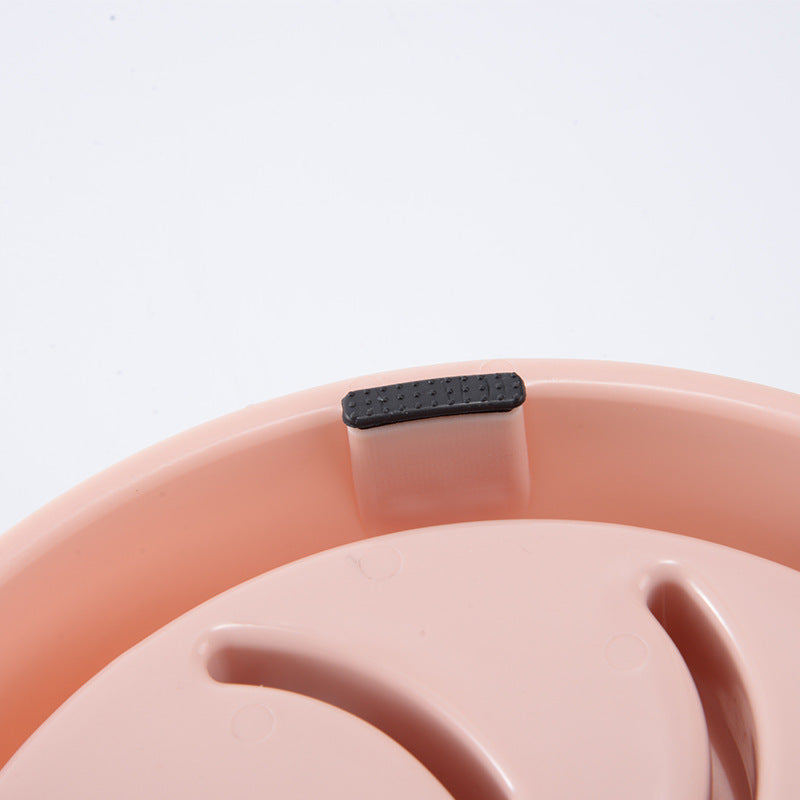 Slow feeder pet bowl plastic feeding design