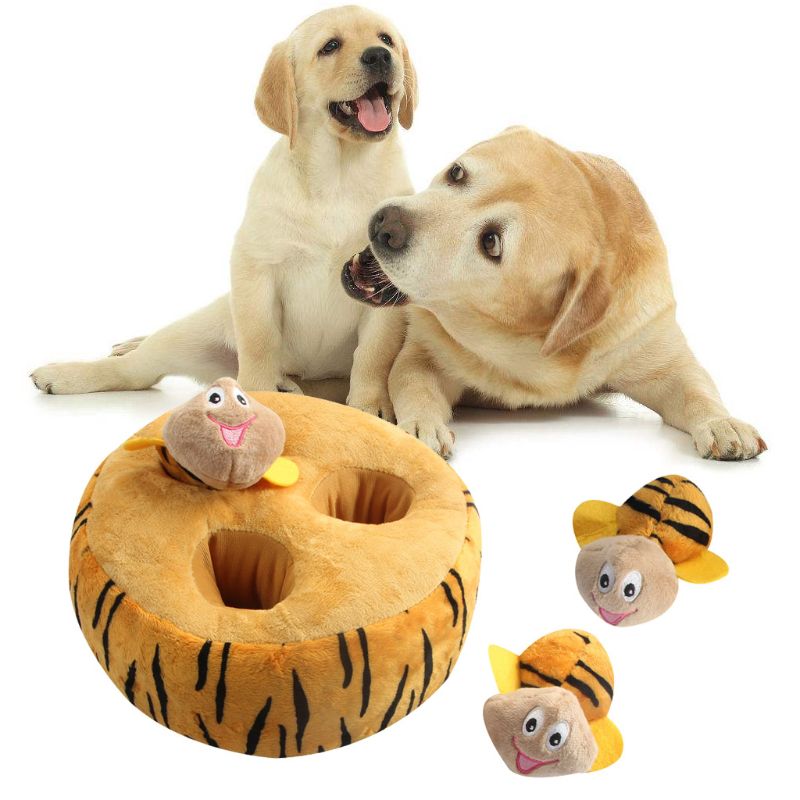 Pet voice plush toy with a stuffed animal design