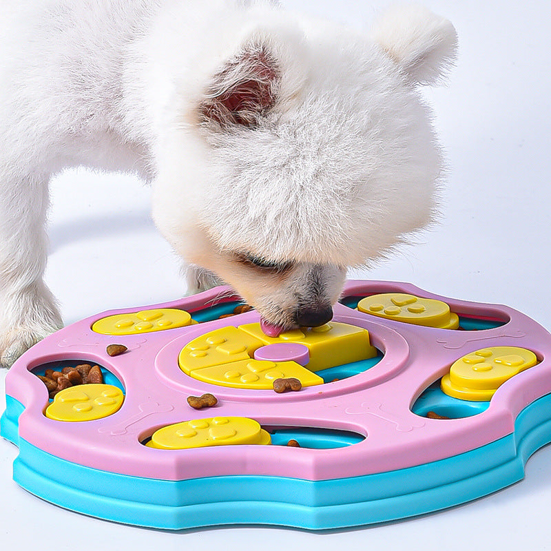Snuffle slow feeder bowl with an interactive pet sniffing design