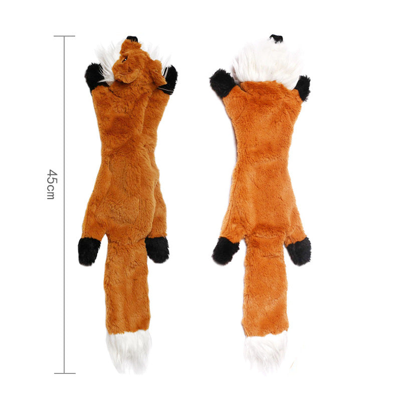 Plush animal sound toy with an animal-shaped stuffed design