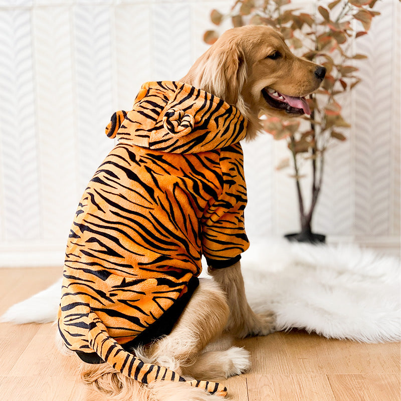 Tiger dog costume full outfit design