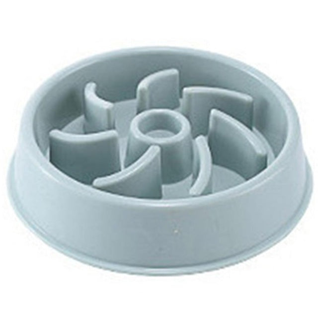 Slow feeder pet bowl plastic feeding design