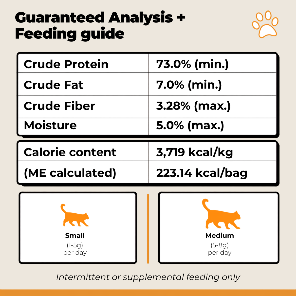 Freeze-Dried Beef Liver for Cats meat-based cat snack