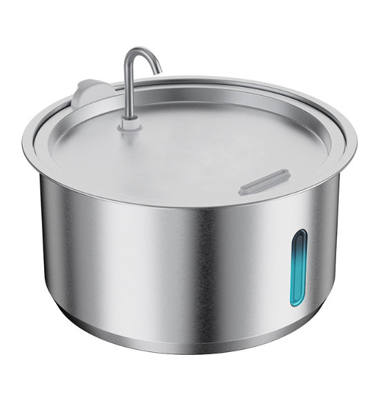 Wireless pet water fountain made with 304 stainless steel