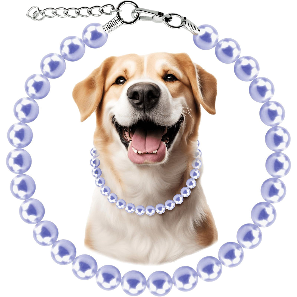 Big Paw large pearl dog necklace