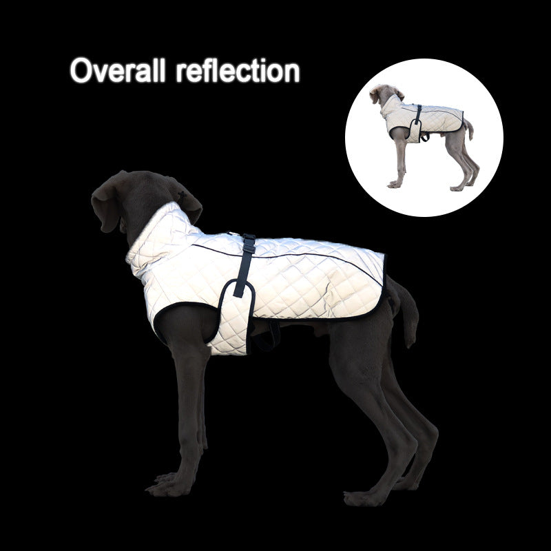 Shop the reflective tactical dog jacket from Big Paw. Explore full-body dog clothing with a tactical-inspired design and reflective detailing.