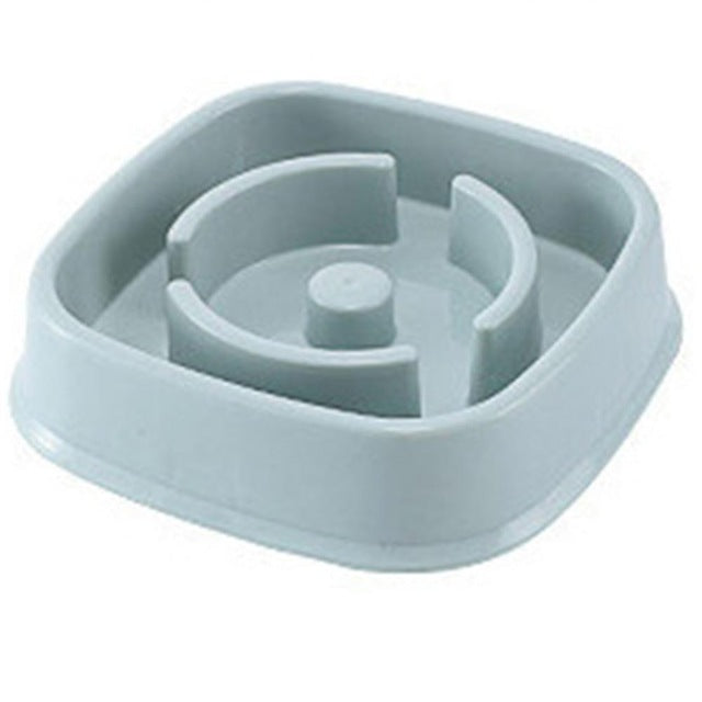 Slow feeder pet bowl plastic feeding design