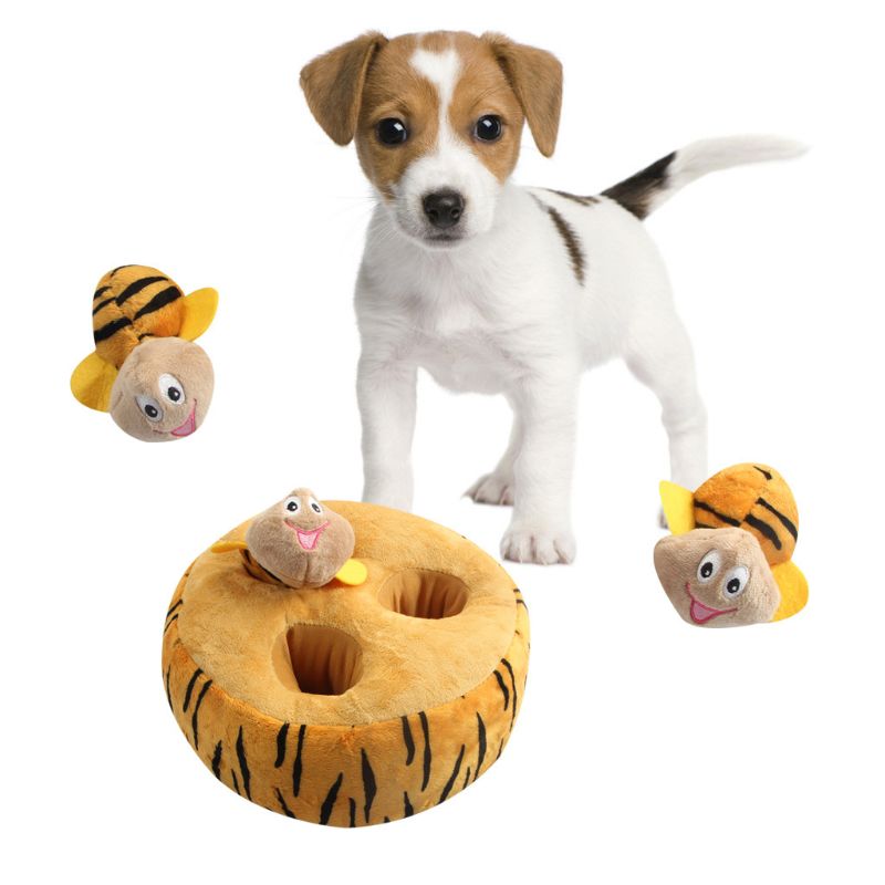 Pet voice plush toy with a stuffed animal design