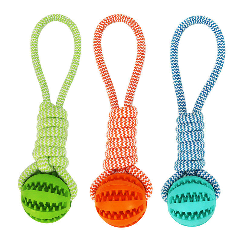 Interactive dog treat ball with rubber-style design