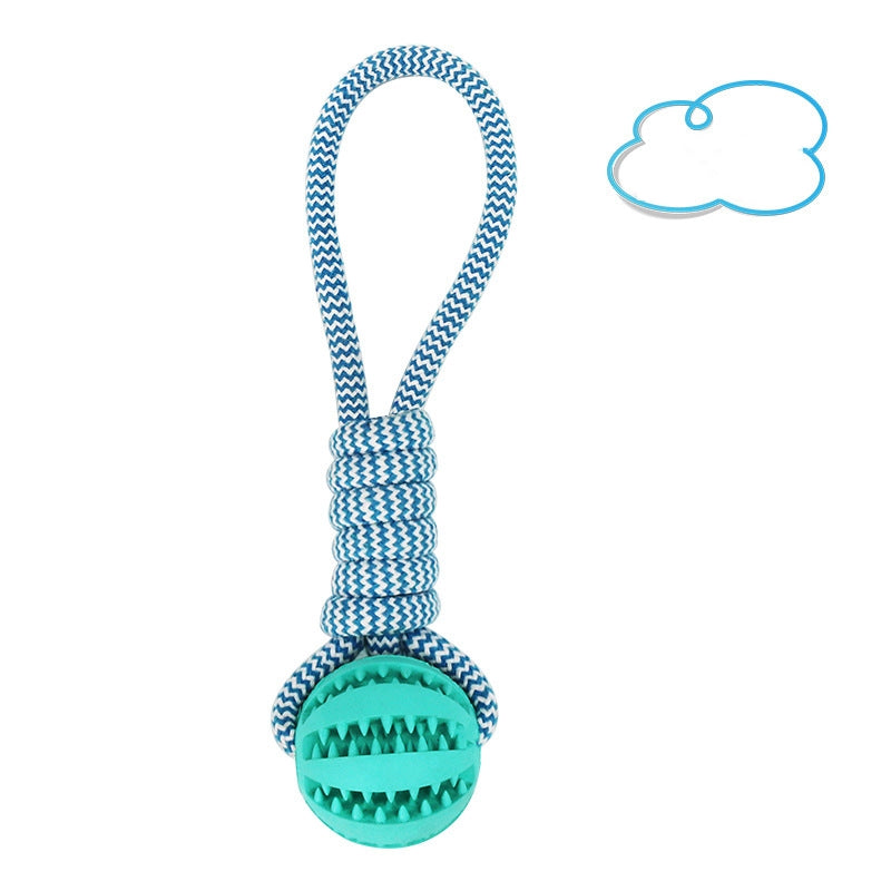 Interactive dog treat ball with rubber-style design