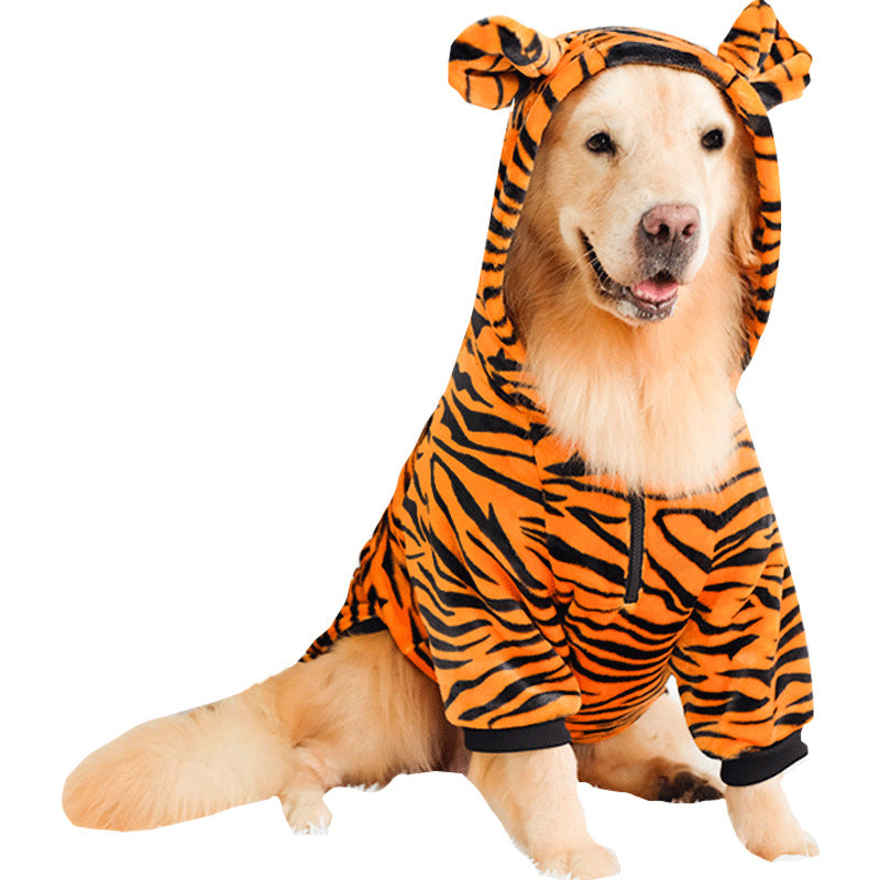 Tiger dog costume full outfit design