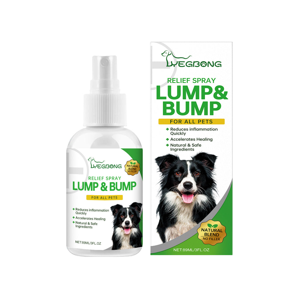 Pet body care spray by Yegbong in its product packaging