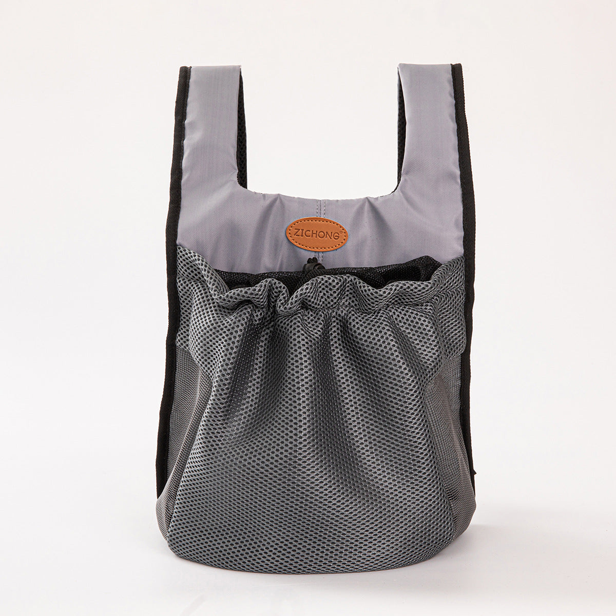 Portable pet travel bag folded for compact storage