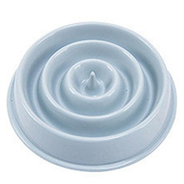 Slow feeder pet bowl plastic feeding design