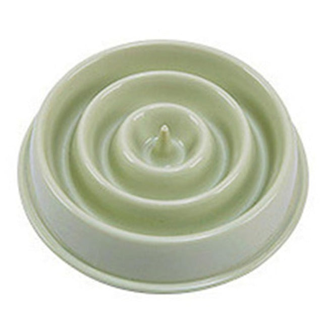 Slow feeder pet bowl plastic feeding design