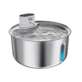Wireless pet water fountain made with 304 stainless steel