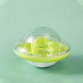 Pet tumbler ball toy with rounded wobble design for pet play