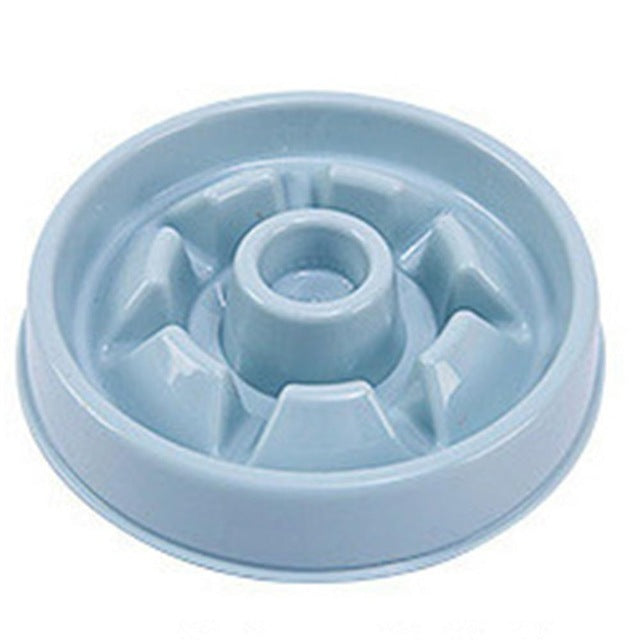 Slow feeder pet bowl plastic feeding design