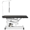 Hydraulic dog grooming table with a large tabletop and Z-lift base