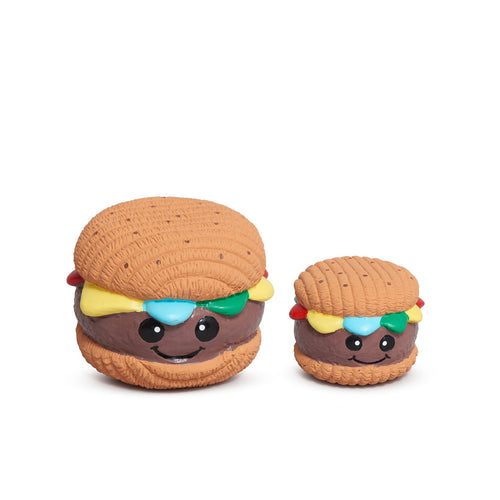  Big Buns Foodies Hamburger Ruff-Tex Latex Ball Dog Toy