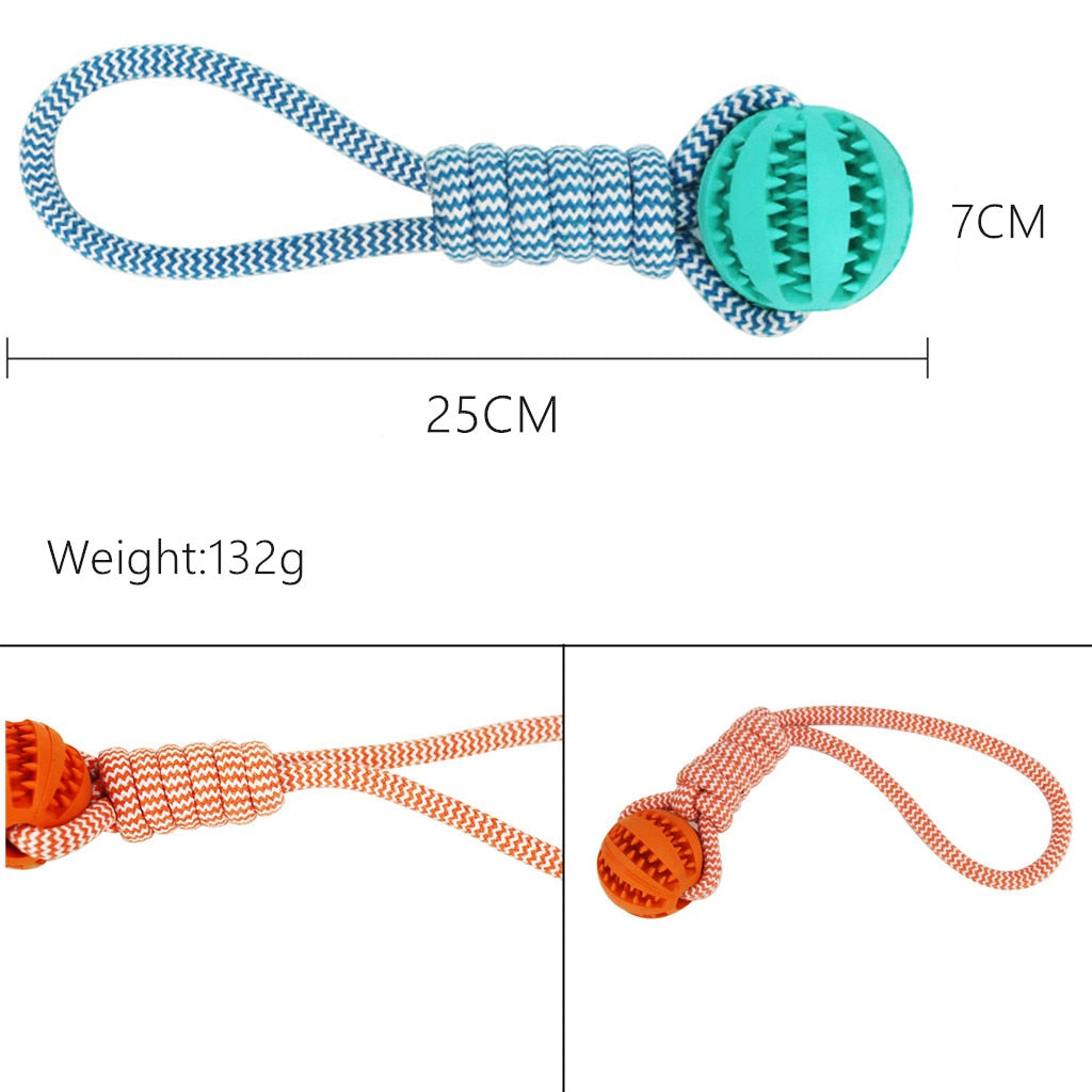 Interactive dog treat ball with rubber-style design