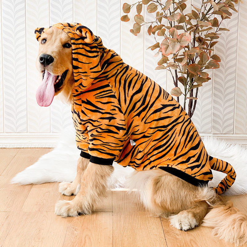 Tiger dog costume full outfit design