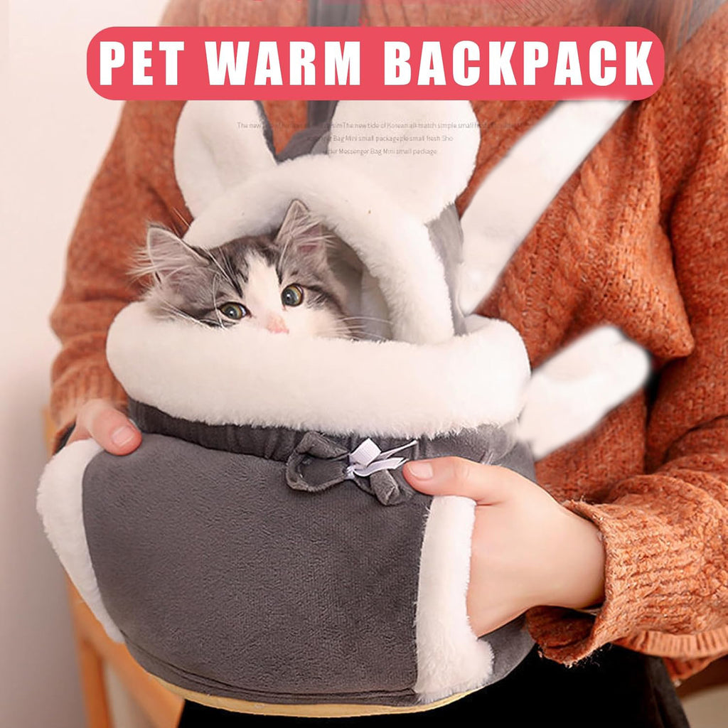 Pet carrier backpack showing the complete front-carry design