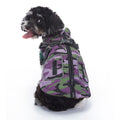 Winter dog jacket showing the overall design