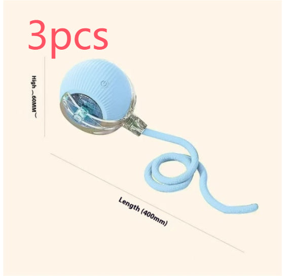 Automatic cat toy ball electric rolling design