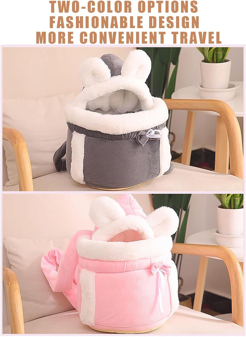 Pet carrier backpack showing the complete front-carry design