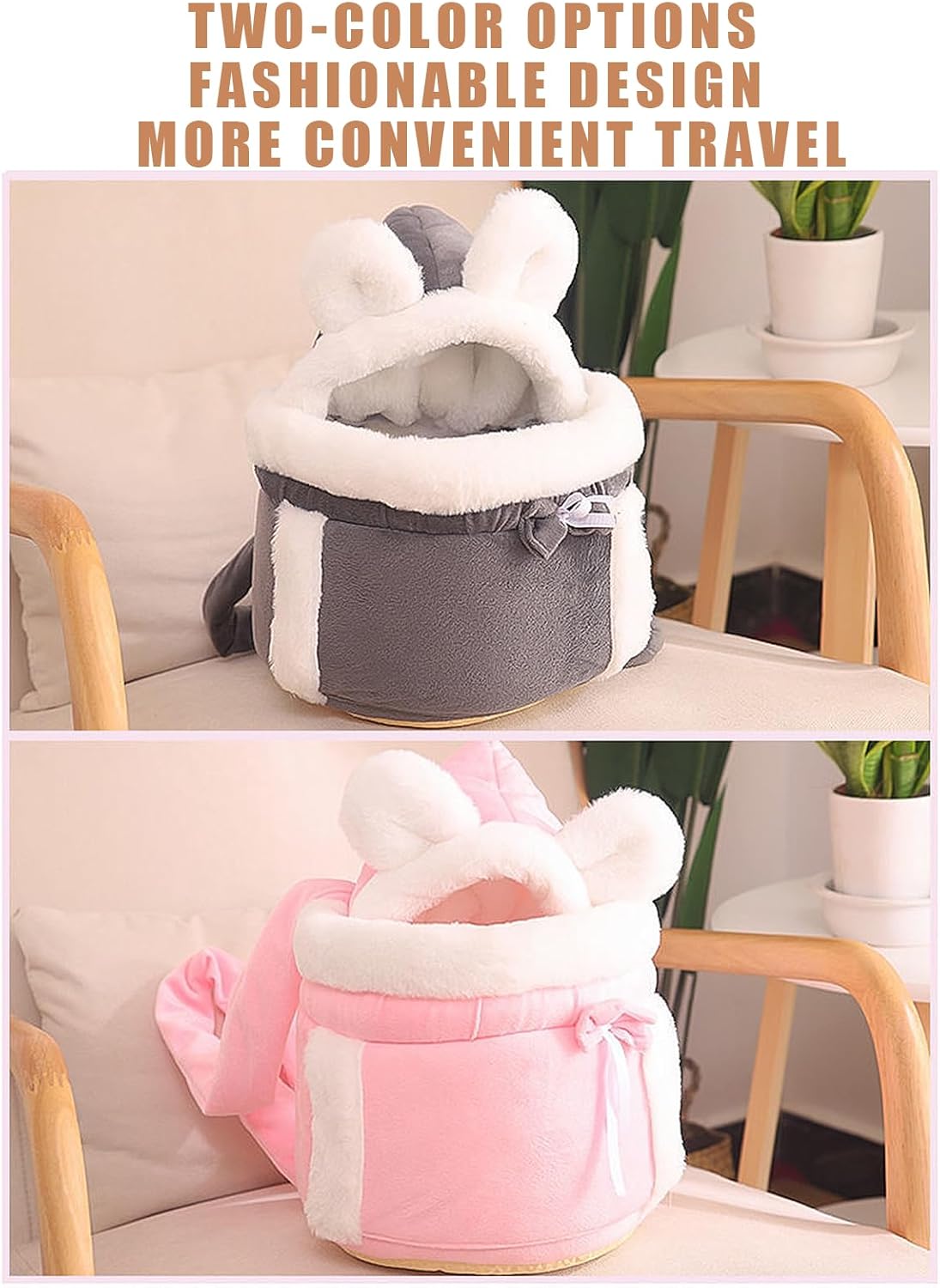 Pet carrier backpack showing the complete front-carry design