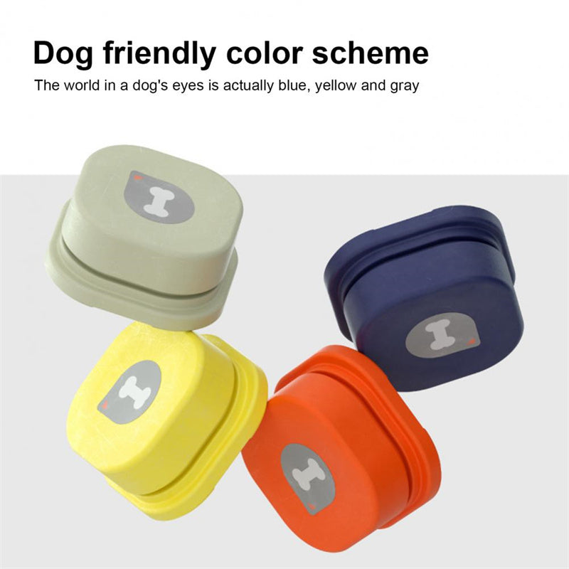 Pet communication button in one of four available colours