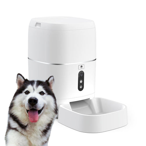 Automatic pet feeder with food and water compartments for pets