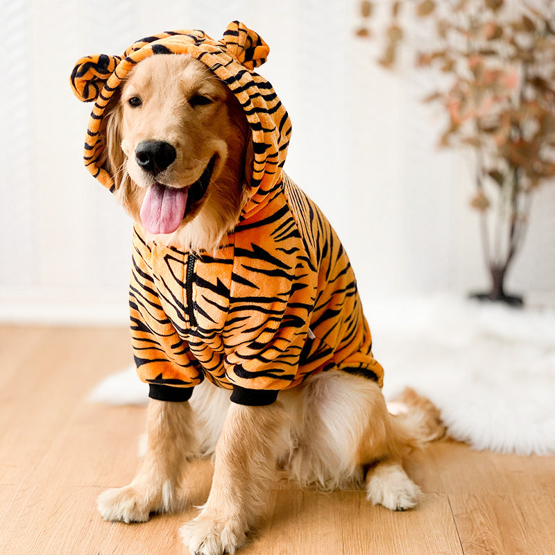 Tiger dog costume full outfit design