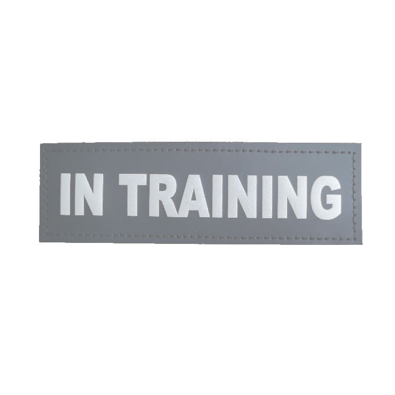 Do not pet dog patch displaying a message for dog harnesses