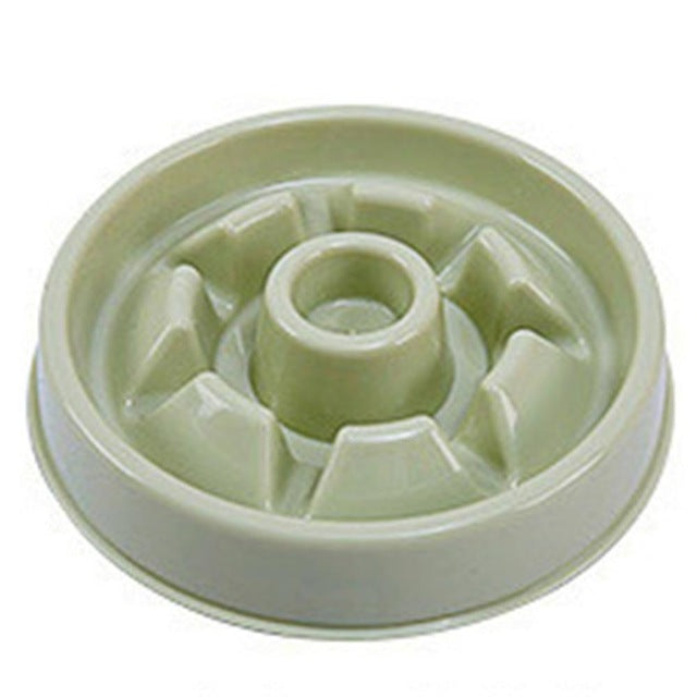 Slow feeder pet bowl plastic feeding design