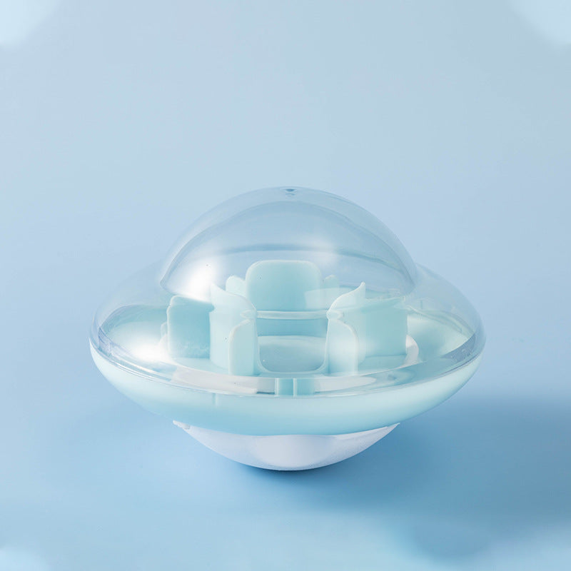 Pet tumbler ball toy with rounded wobble design for pet play