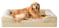 Waterproof dog bed with removable washable cover