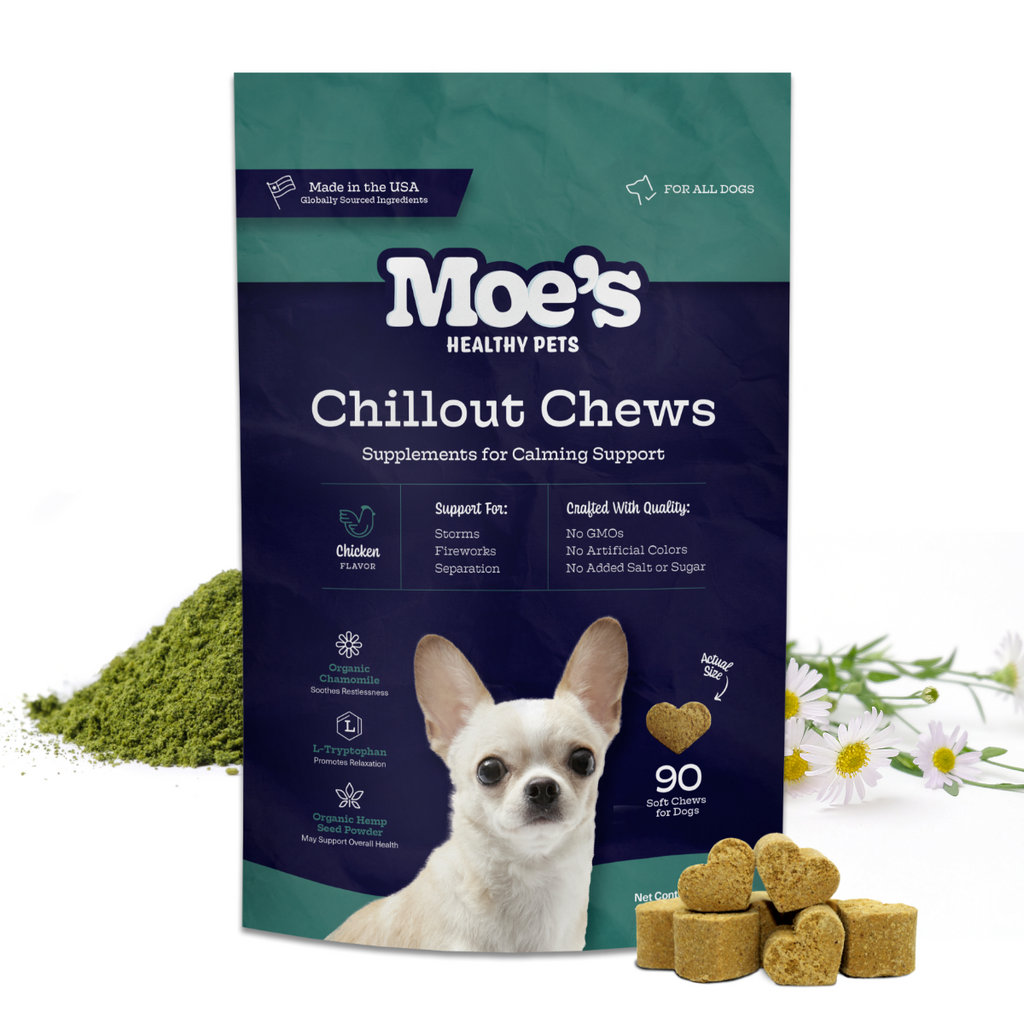 Chillout Chews for Dogs product packaging