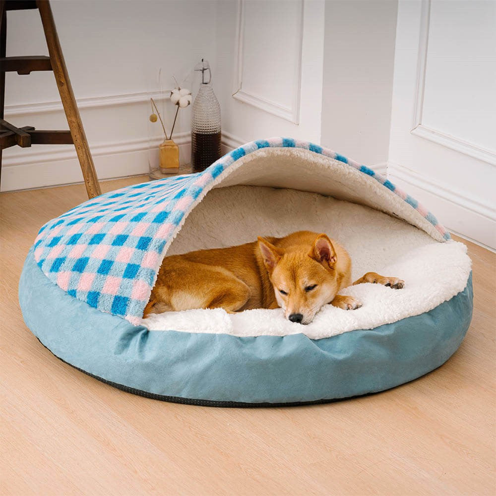 Plush dog bed nest for dogs and cats