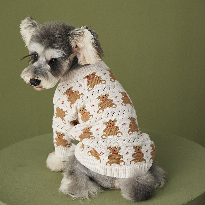 Pomeranian dog jacket displayed from the front