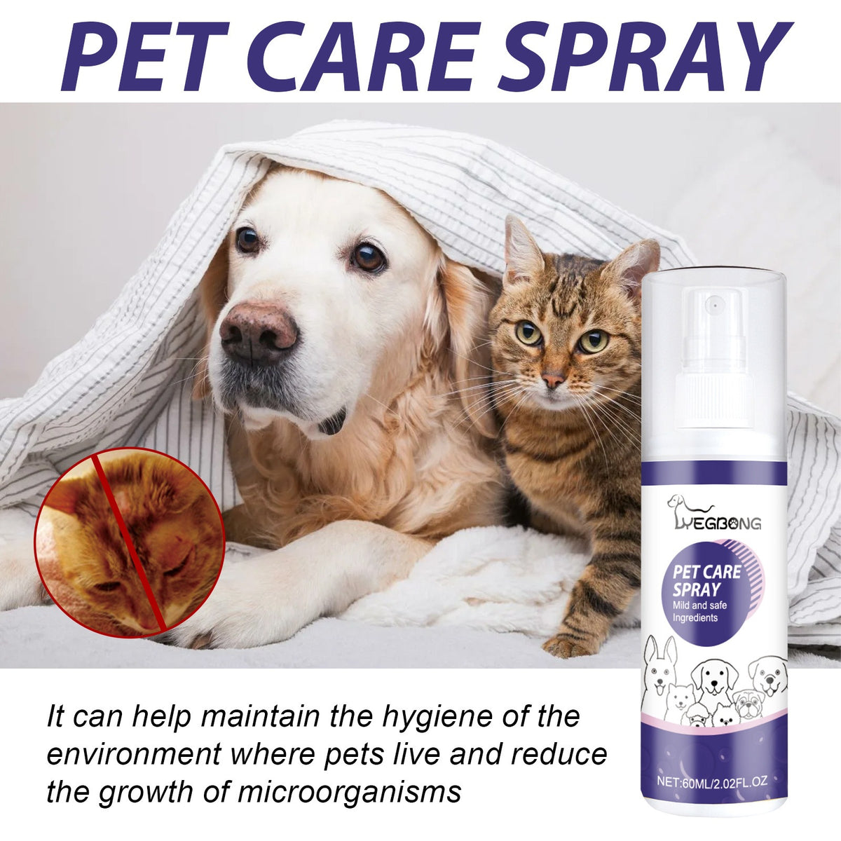 Pet Skin Care Spray Skin Care Spray for Cats and Dogs| Big Paw