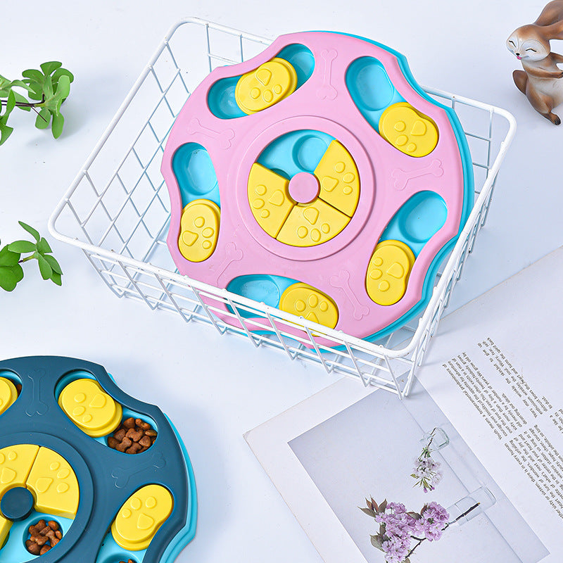 Snuffle slow feeder bowl with an interactive pet sniffing design