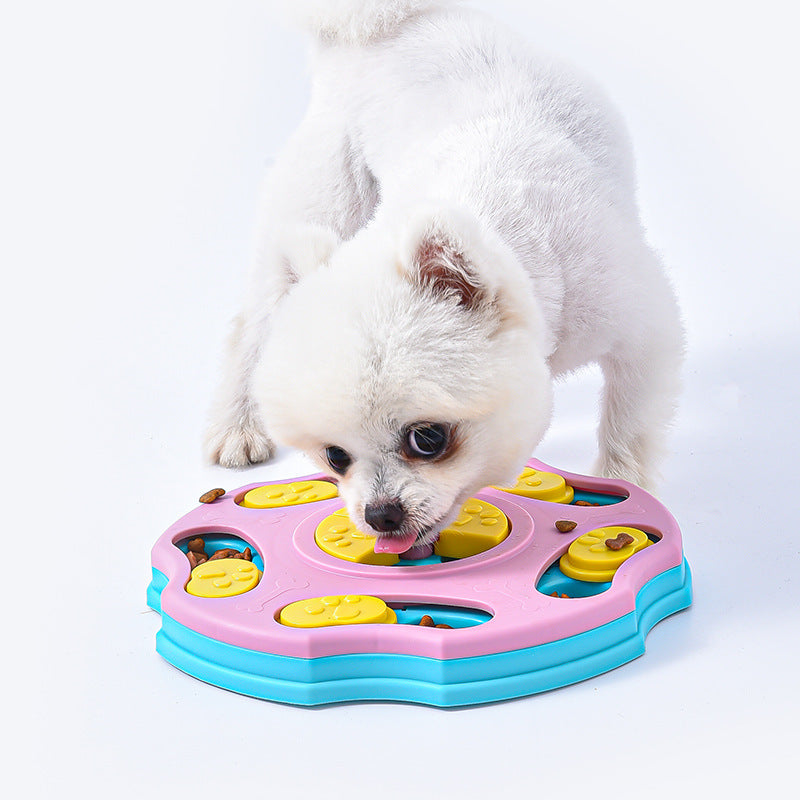 Snuffle slow feeder bowl with an interactive pet sniffing design